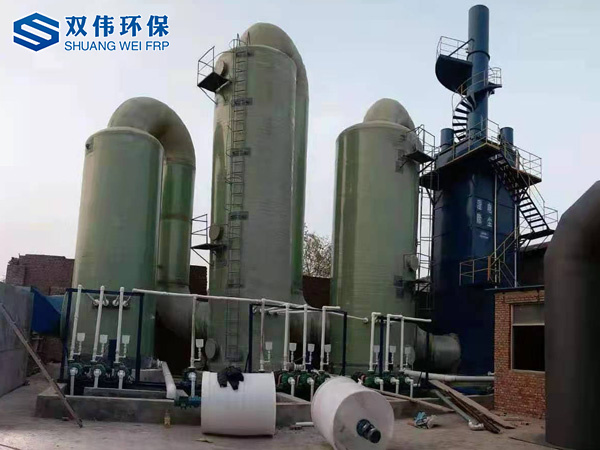 脫硫濕電除塵安裝現(xiàn)場(chǎng)